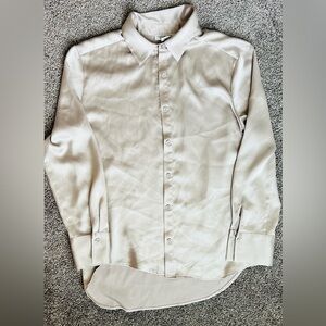 Rachel Zoe women’s silver Dress Shirt